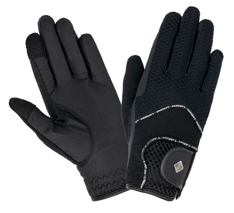 LeMieux Pro Touch 3D Mesh Riding Gloves Black